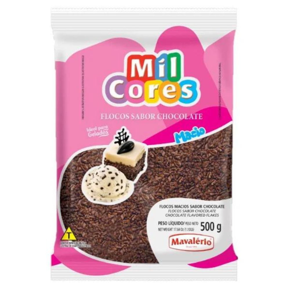 FLOCOS MACIOS MAVALERIO MIL CORES 500GR