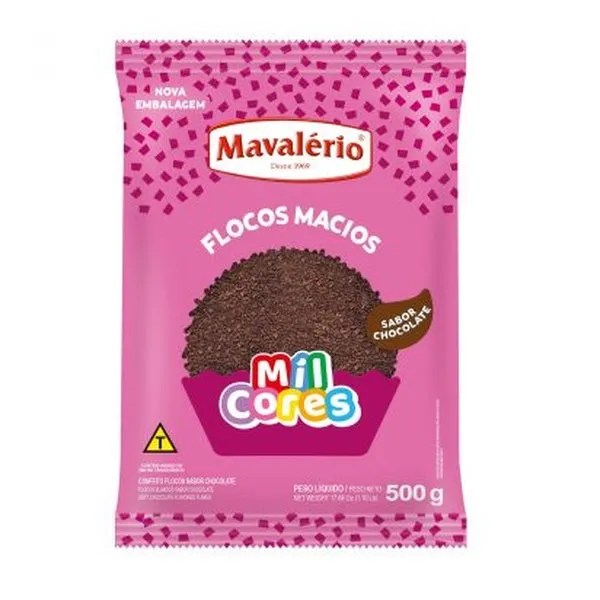 FLOCOS MACIOS MAVALERIO MIL CORES 500GR