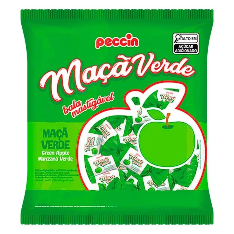 BALA MAÇA VERDE PECCIM 400GR