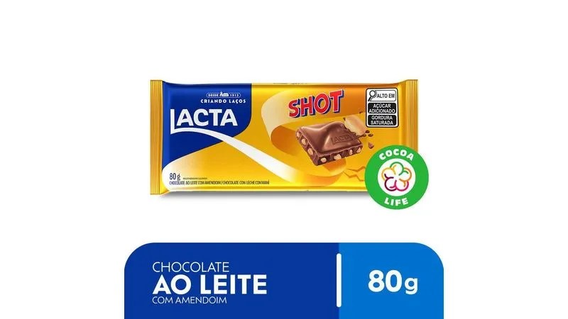 BARRA LACTA SHOT 80GR
