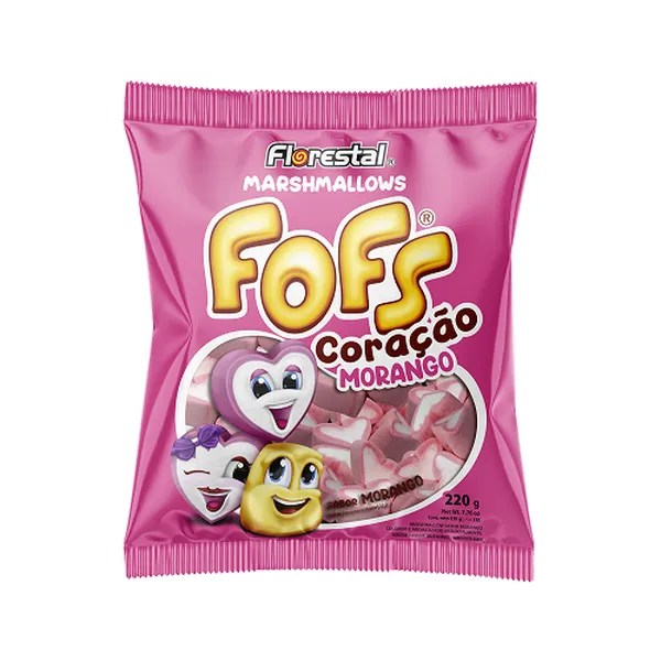 FOFS TUBO RECHEADO MORANGO 220GR