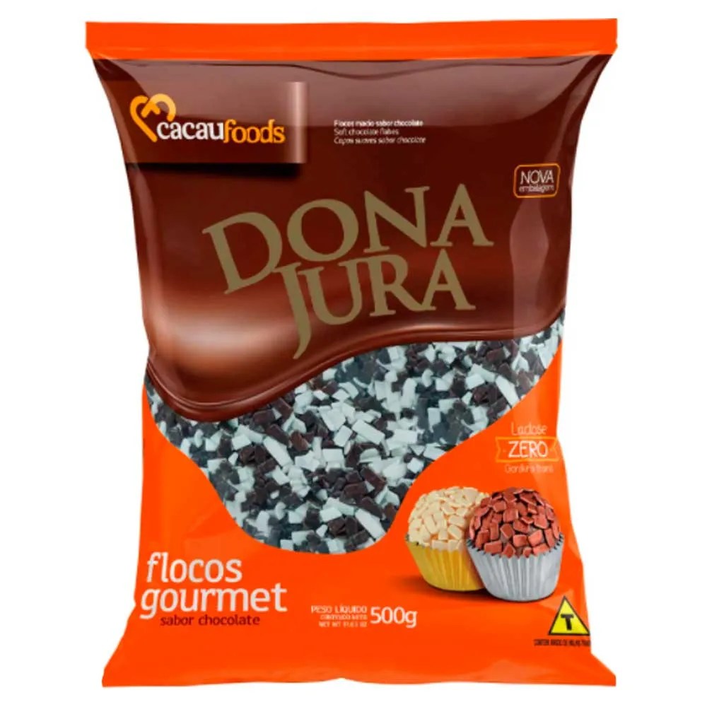 FLOCOS MACIO CHOCOLATE  DONA JURA 500GR