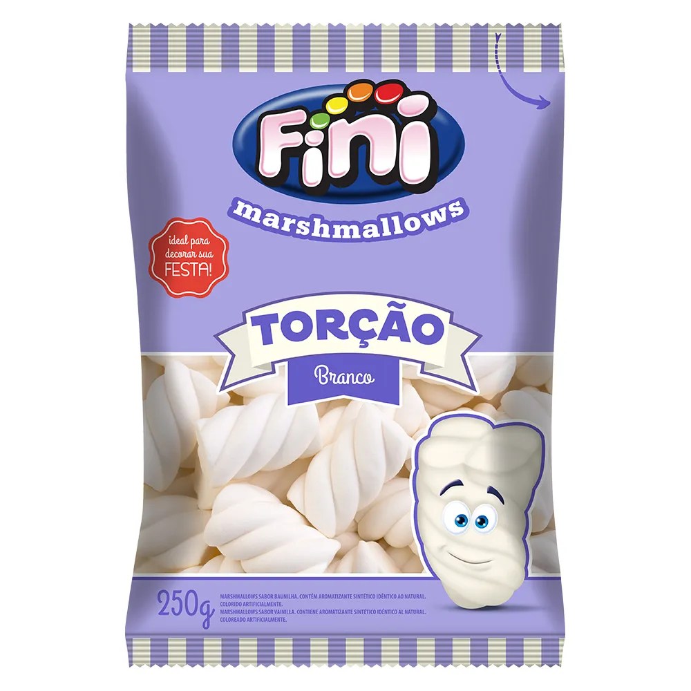 MARSHMALLOW FINI TORÇÃO BRANCO 250G