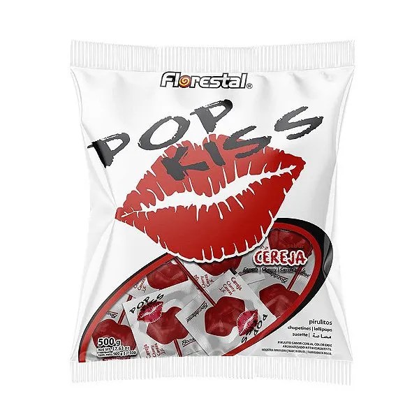 PIRULITO POP KISS  CEREJA 500GR
