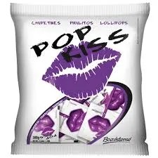 PIRULITO POP KISS  FRAMBOESA 500GR
