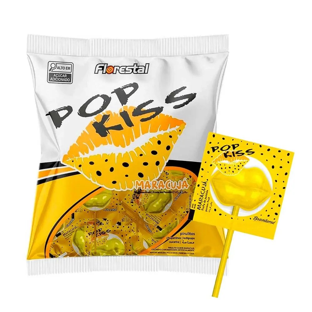 PIRULITO POP KISS MARACUJA 500GR