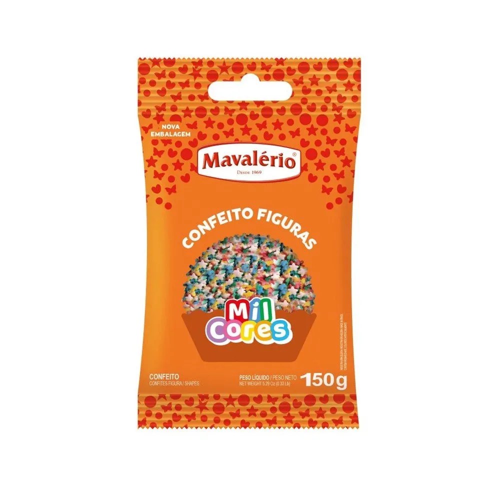 CONFEITO ESTRELINHA MIL CORES 150GR