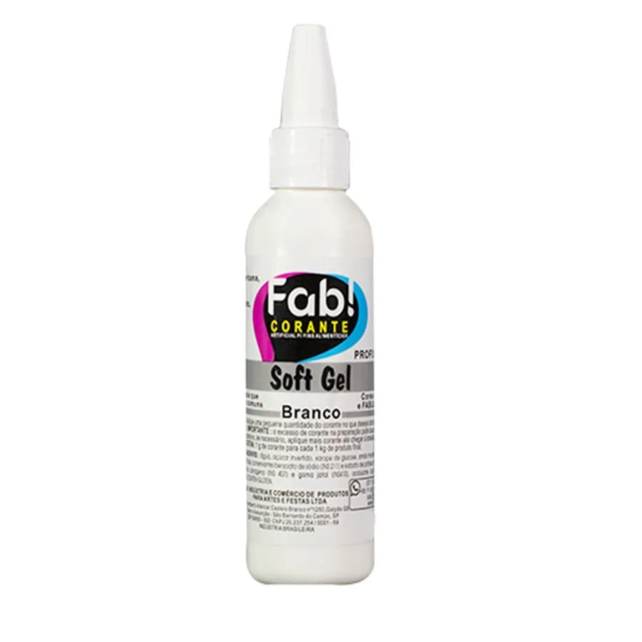 CORANTE SOFTGEL FAB! BRANCO 25GR