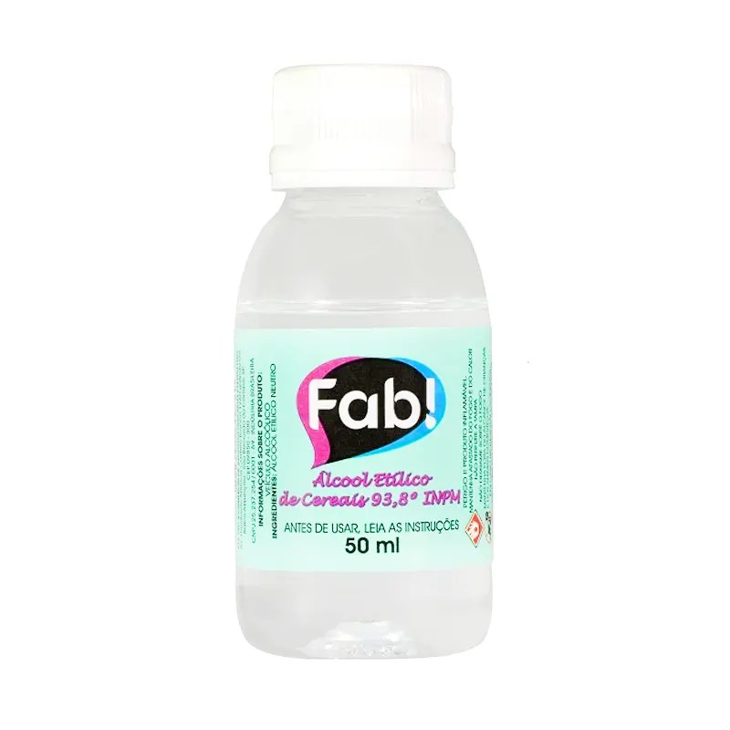 ALCOOL ETILICO DE CEREAIS FAB! 50ML