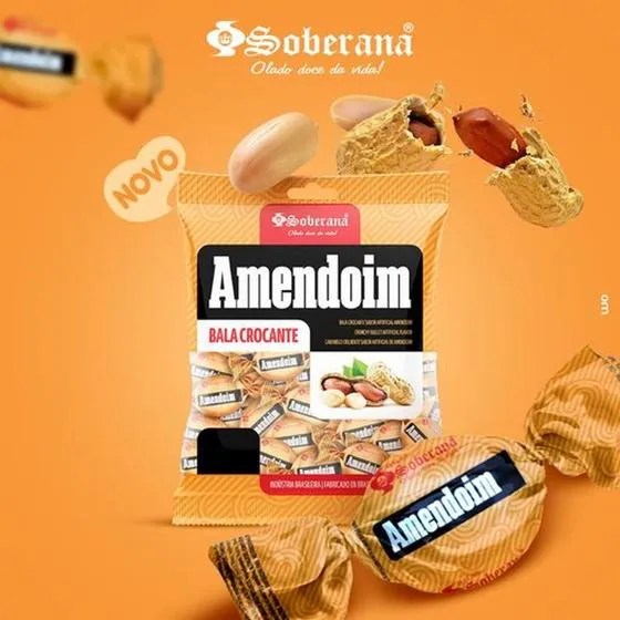 BALA AMENDOIM CROCANTE SOBERANA 500GR