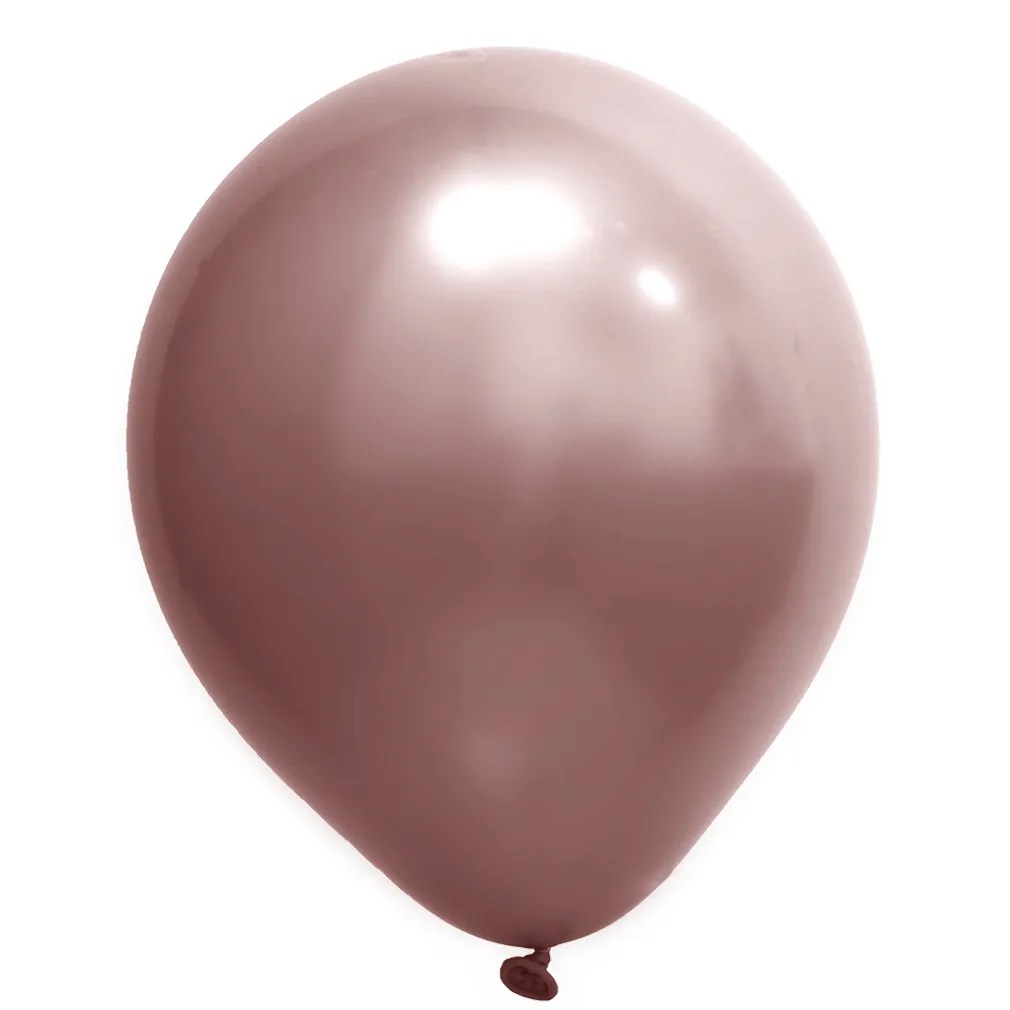 BALÃO CROMADO ROSE GOLD 9 FESTBALL C/25