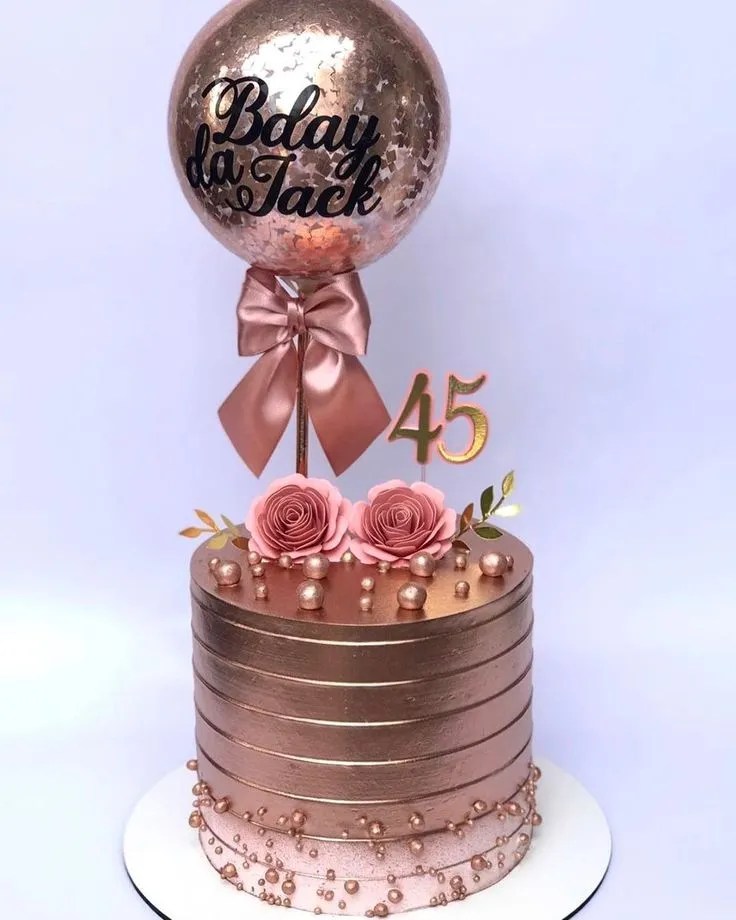 BALÃO TOPO BOLO NUMERO 2 ROSE