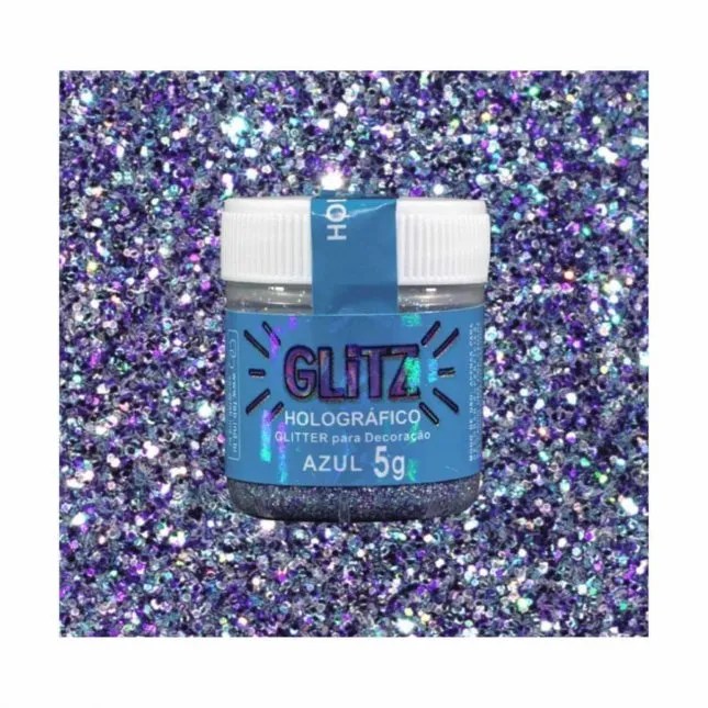 GLITER P/DECORAÇÃO FAB AZUL 5G