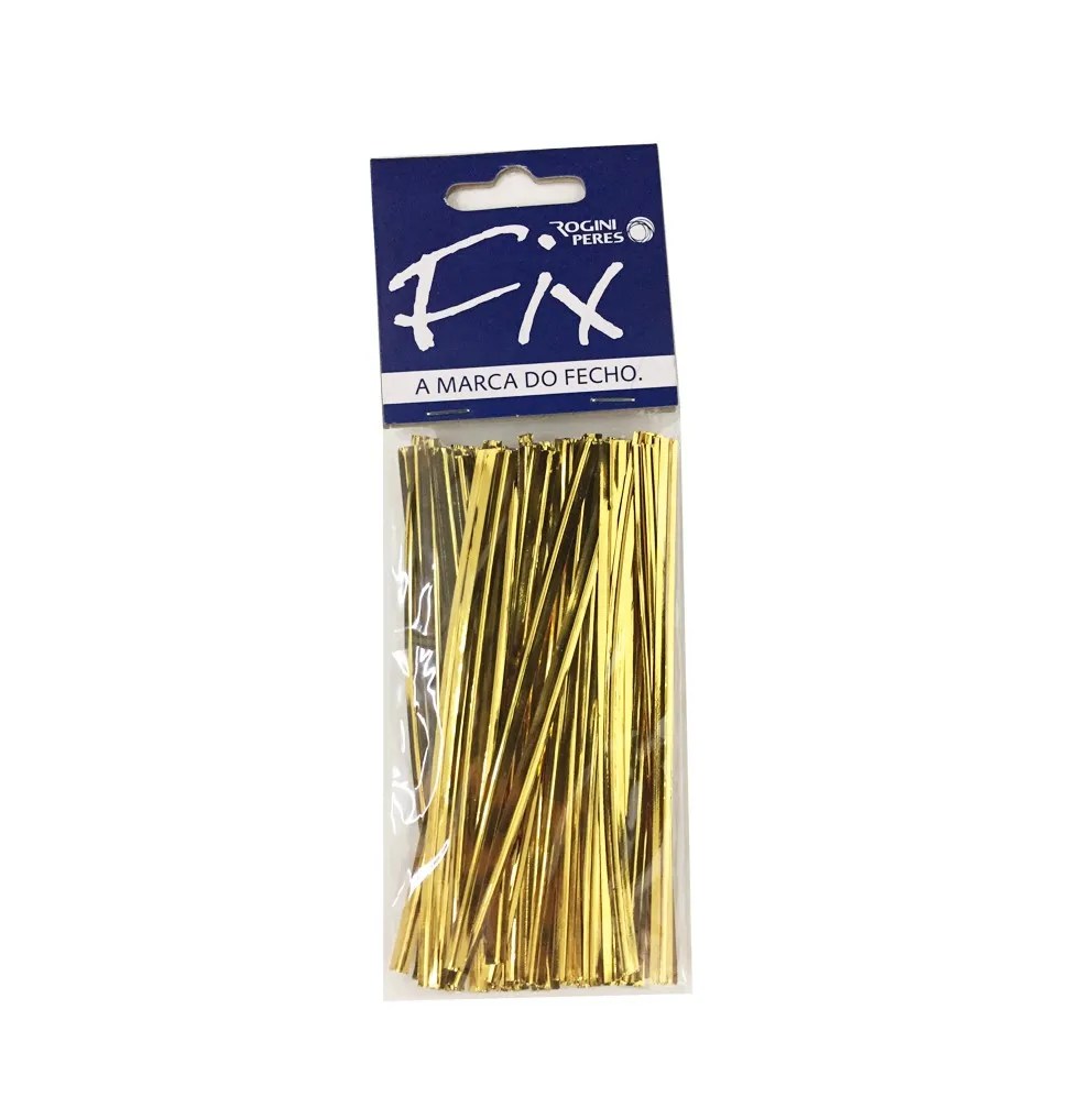 FECHO METALIZADO DOURADO C/100