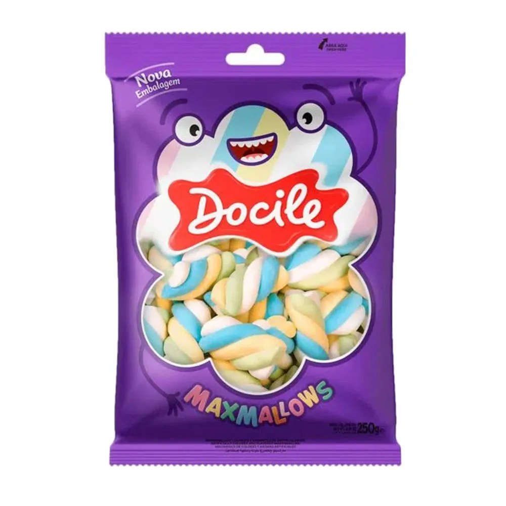 MAXMALLOWS DOCILE TWIST COLOR BAUNILHA 250GR