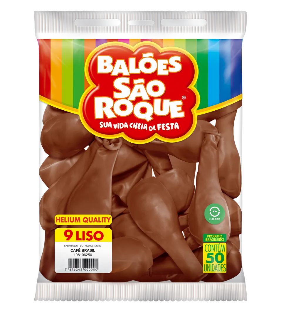 BALÃO SÃO ROQUE CAFÉ BRASIL 9 C/50