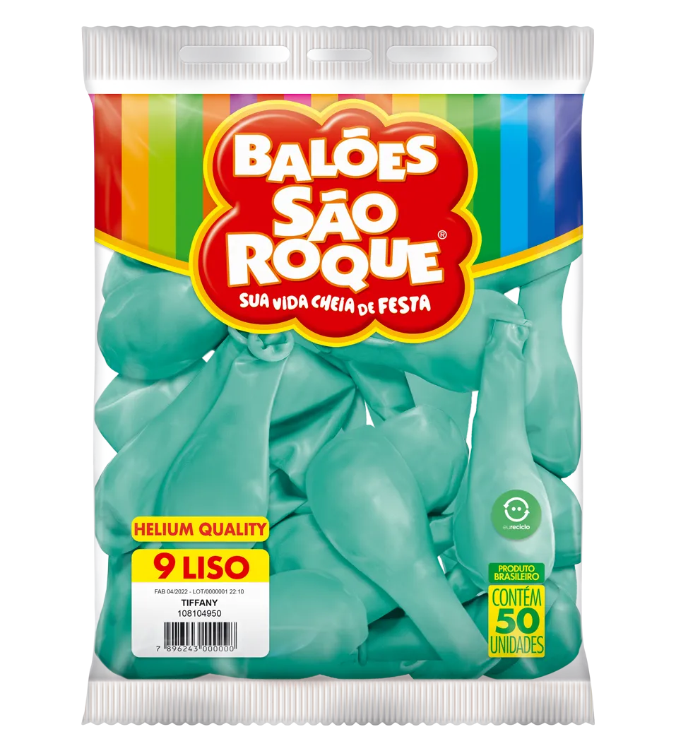 BALÃO SÃO ROQUE TIFFANY 9 C/50