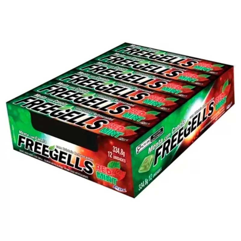FREEGELLS MENTA E CANELA RED MINT C/12