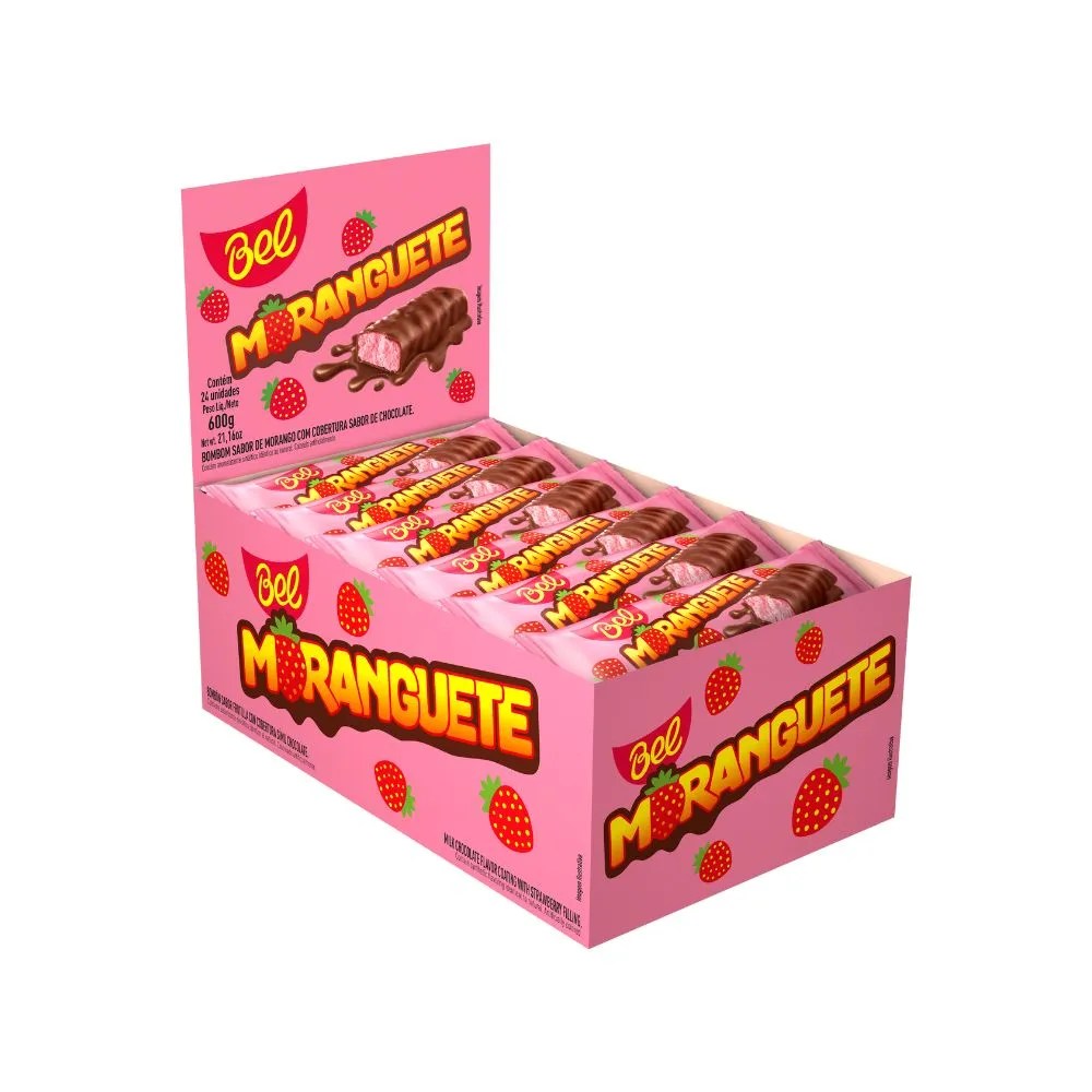 BOMBOM MORANGUETE BEL C/24 600G
