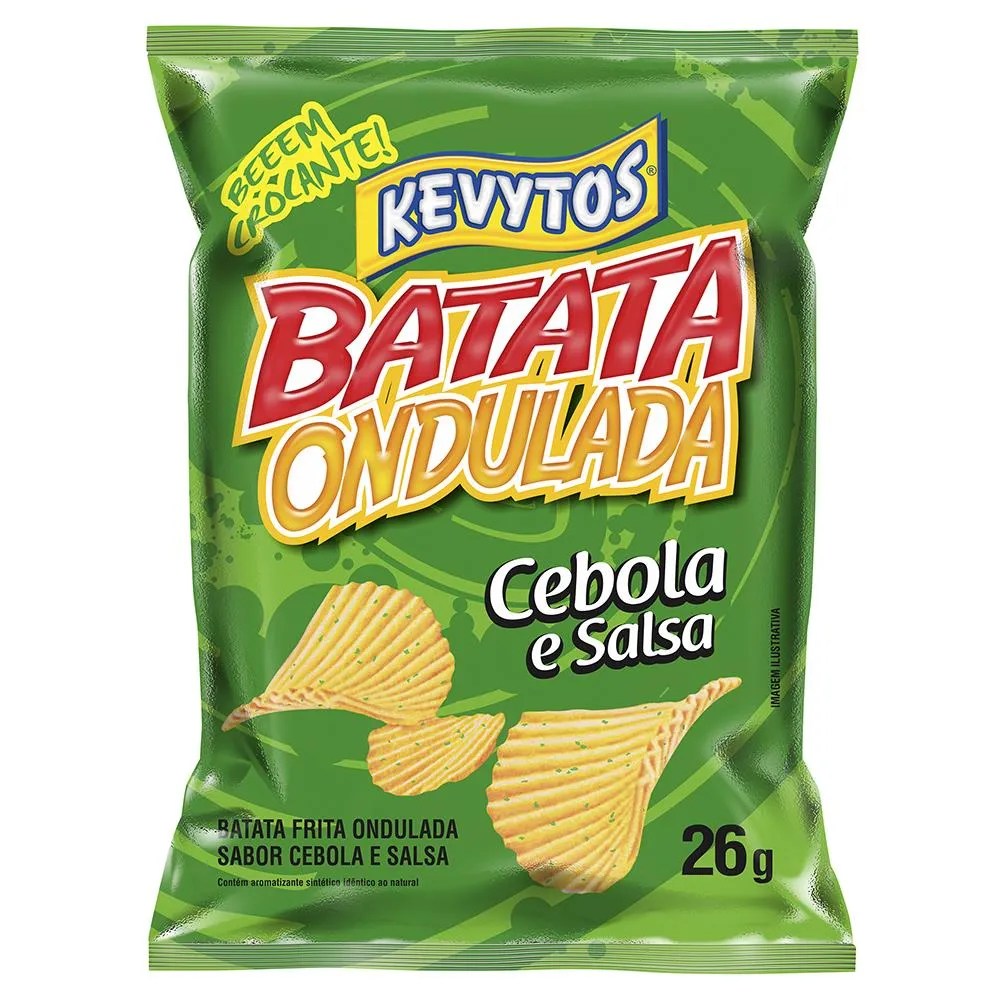 BATATA ONDULADA CEBOLA E SALSA KEVITOS 35GR