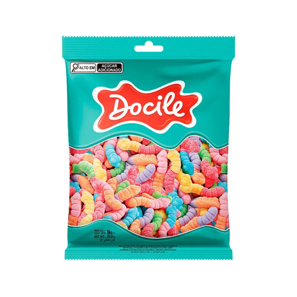 GELATINA DOCILE COBRINHAS CITRICAS 1KG