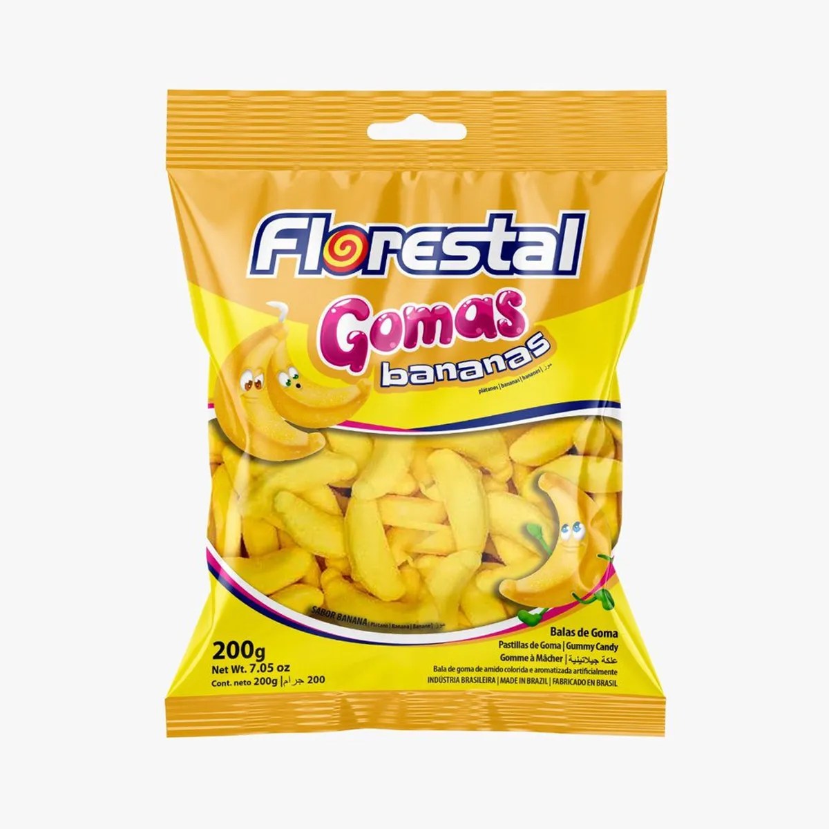 GOMA BANANAS 150GR FLORESTAL
