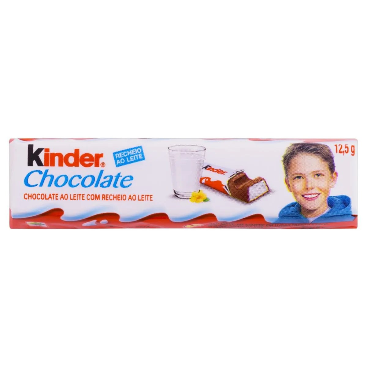 CHOCOLATE AO LEITE KINDER PACOTE 12,5G