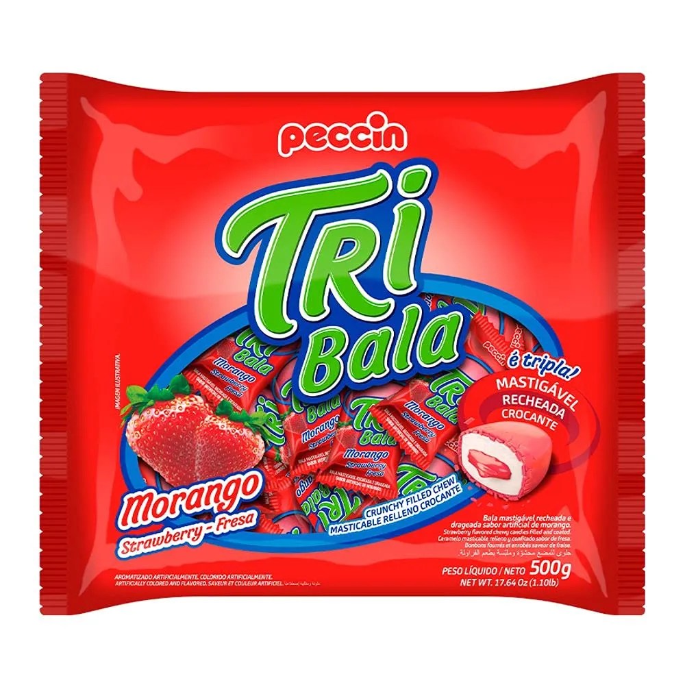 TRI BALA CEREJA+MORANGO+FRAMOESA 100GR