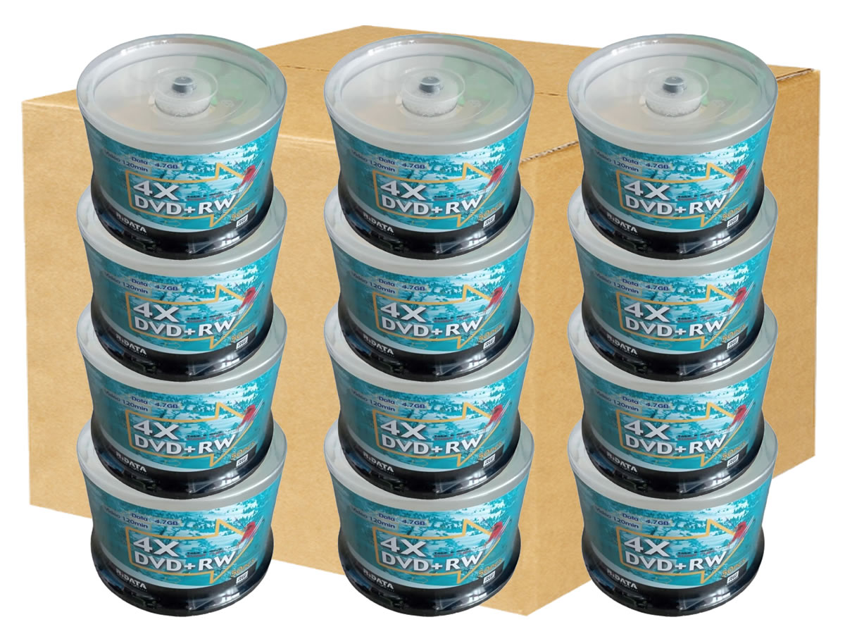 Caja X 12 Torres De DVD+RW 4.7GB Regrabables 600 Discos Caja X 12 Torres De DVD+RW 4.7GB Regrabables 600 Discos