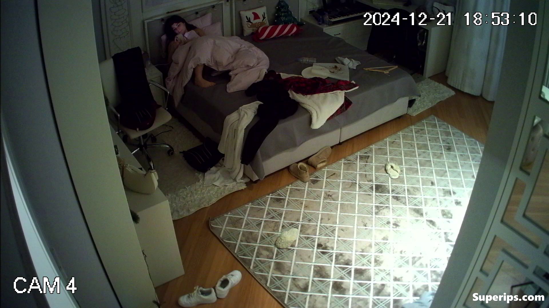 IPCAM – German teenage girl watches porn naked IPCAM – German teenage girl watches porn naked