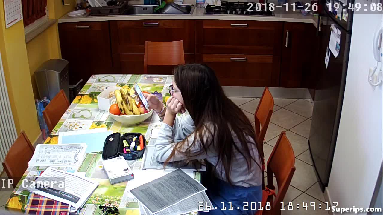 IPCAM – Young American girl masturbates in the kitchen IPCAM – Young American girl masturbates in the kitchen