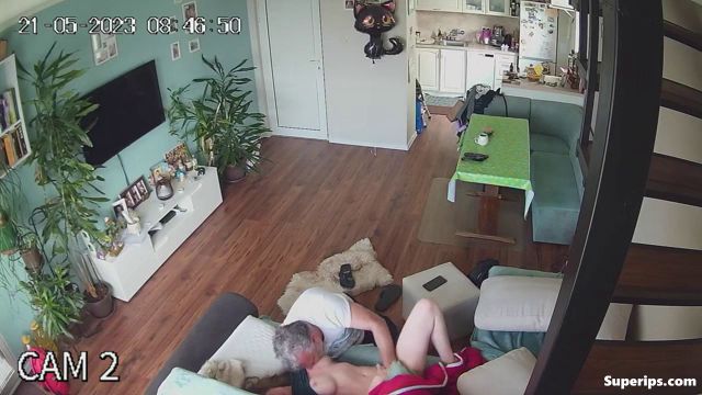 IPCAM – Busty German woman gets fucked on the couch IPCAM – Busty German woman gets fucked on the couch