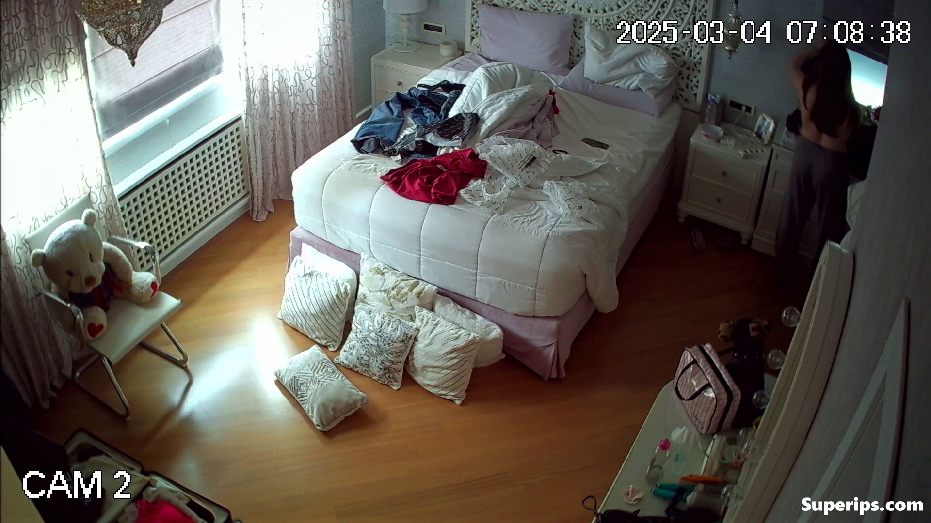 IPCAM – Petite British girl dresses slowly IPCAM – Petite British girl dresses slowly