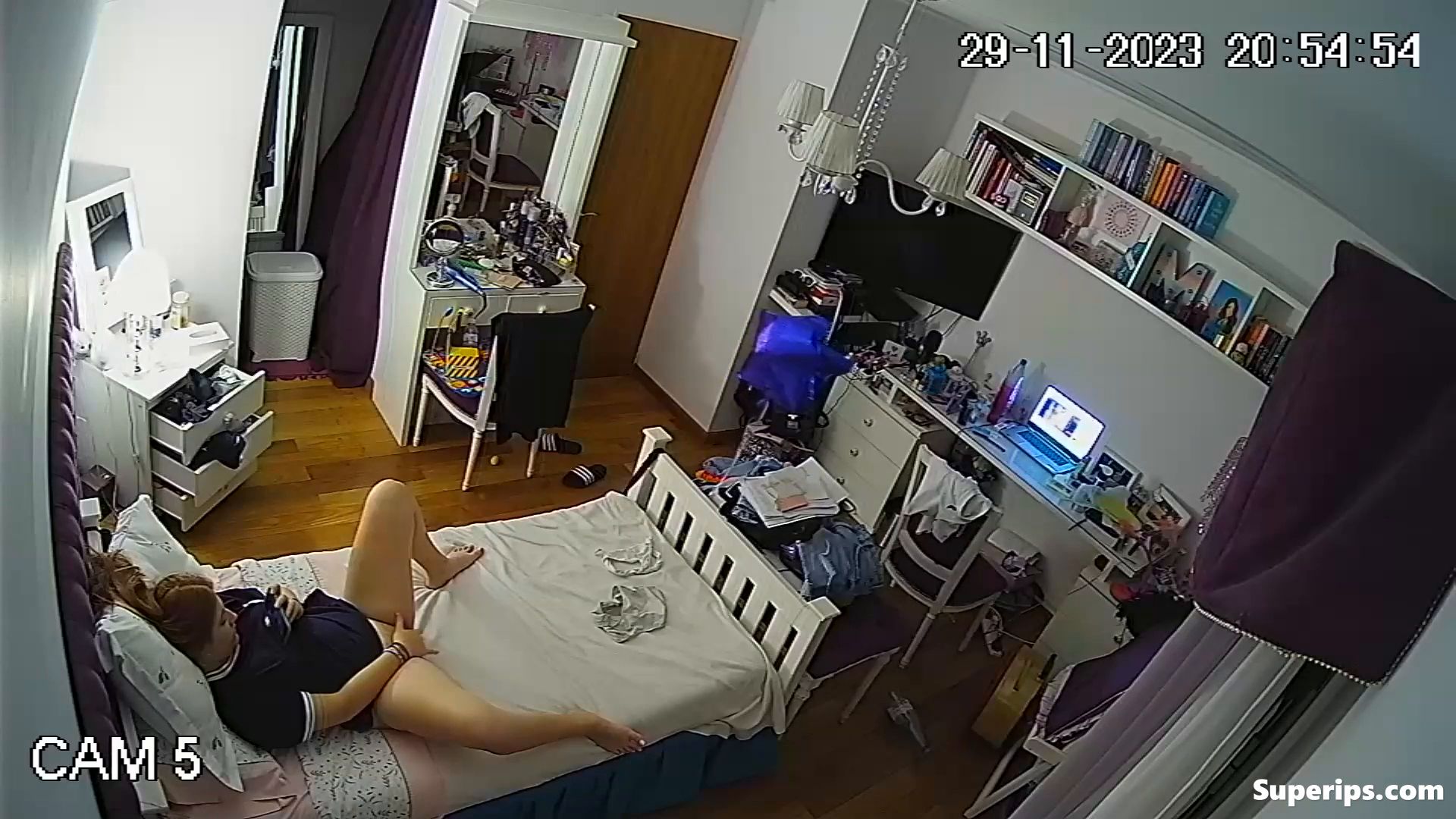 IPCAM – Redhead girl masturbates watching porn IPCAM – Redhead girl masturbates watching porn