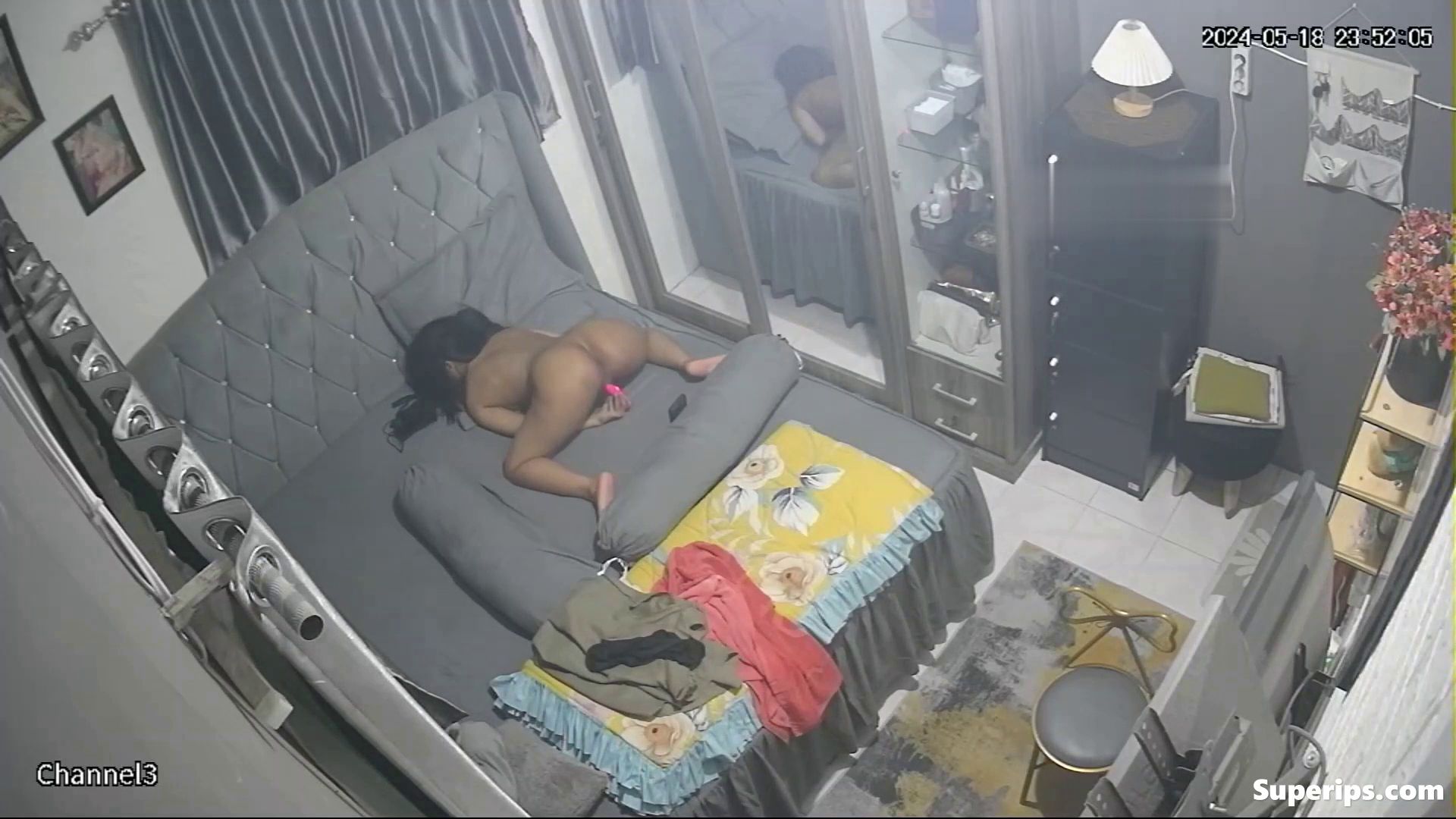 IPCAM – Naughty brunette girl masturbates on her bed IPCAM – Naughty brunette girl masturbates on her bed