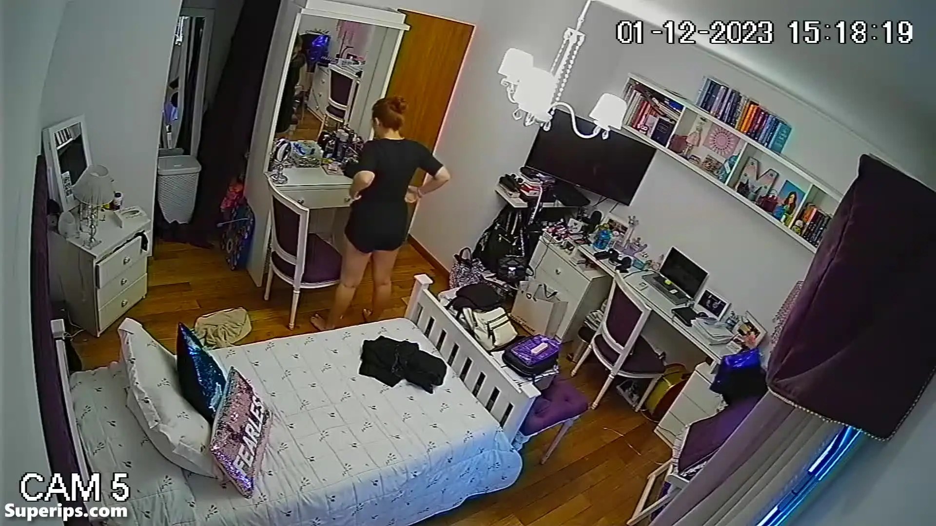 IPCAM – British redhead girl is naked in her room IPCAM – British redhead girl is naked in her room