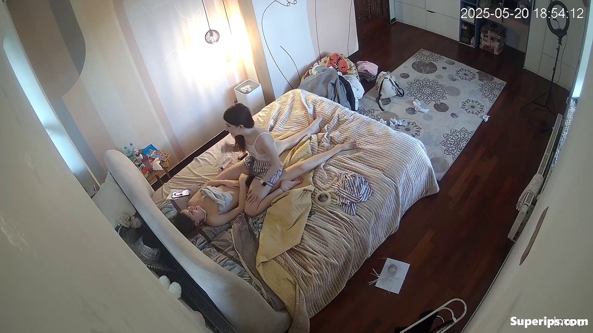 IPCAM – German stepsisters secretly engage in groping IPCAM – German stepsisters secretly engage in groping