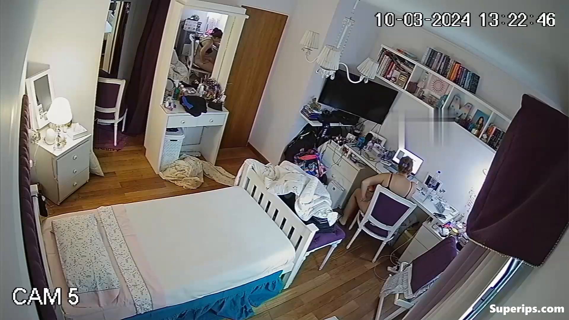 IPCAM – Chubby redhead girl in underwear in her room IPCAM – Chubby redhead girl in underwear in her room