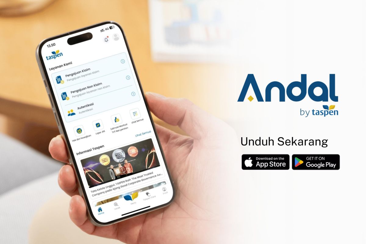 Super apps Andal by Taspen diunduh lebih dari 1 juta peserta Super apps Andal by Taspen diunduh lebih dari 1 juta peserta