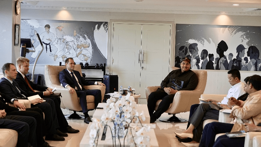 Menpora Bahas Kolaborasi Pengembangan Olahraga dengan Wamen Olahraga Federasi Rusia Menpora Bahas Kolaborasi Pengembangan Olahraga dengan Wamen Olahraga Federasi Rusia