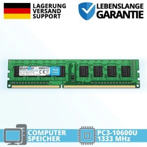 4GB DDR3 RAM PC3-10600U-9-11-B1 1333 MHz DIMM 2Rx8 1.5V CL9 Unbuffered Non-ECC 4GB DDR3 RAM PC3-10600U-9-11-B1 1333 MHz DIMM 2Rx8 1.5V CL9 Unbuffered Non-ECC