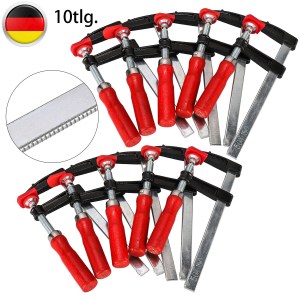 1/5/10X SCHRAUBZWINGEN-SET 50/120MM TEMPERGUß SPANNZWINGE LEIMZWINGE KLEMMZWINGE 1/5/10X SCHRAUBZWINGEN-SET 50/120MM TEMPERGUß SPANNZWINGE LEIMZWINGE KLEMMZWINGE