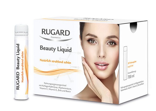 RUGARD Beauty Liquid Trinkampullen mit Kollagen 28 x 25ml PZN 16017540 + PROBEN