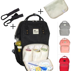 Wickeltasche Babytasche Wickelrucksack Rucksack Pflegestasche mit 2x Haken Wickeltasche Babytasche Wickelrucksack Rucksack Pflegestasche mit 2x Haken
