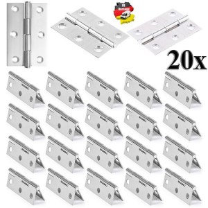 20x Scharniere Edelstahl-Scharniere Scharnier Beschlag Türband Schrank Schaniere 20x Scharniere Edelstahl-Scharniere Scharnier Beschlag Türband Schrank Schaniere