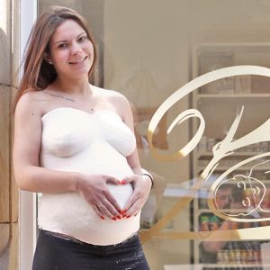 Gipsabdruck Babybauch Set mit Gipsbinden, Vaseline und Anleitung Gipsabdruck Babybauch Set mit Gipsbinden, Vaseline und Anleitung