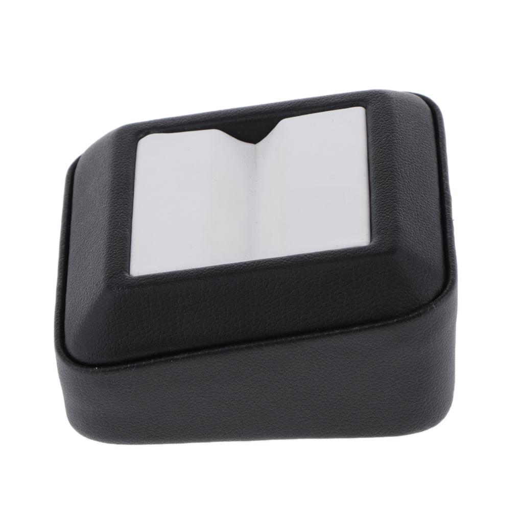 Étui de rangement en cuir pour pierres précieuses de 5.5×5.5cm pour bijoux en Étui de rangement en cuir pour pierres précieuses de 5.5×5.5cm pour bijoux en