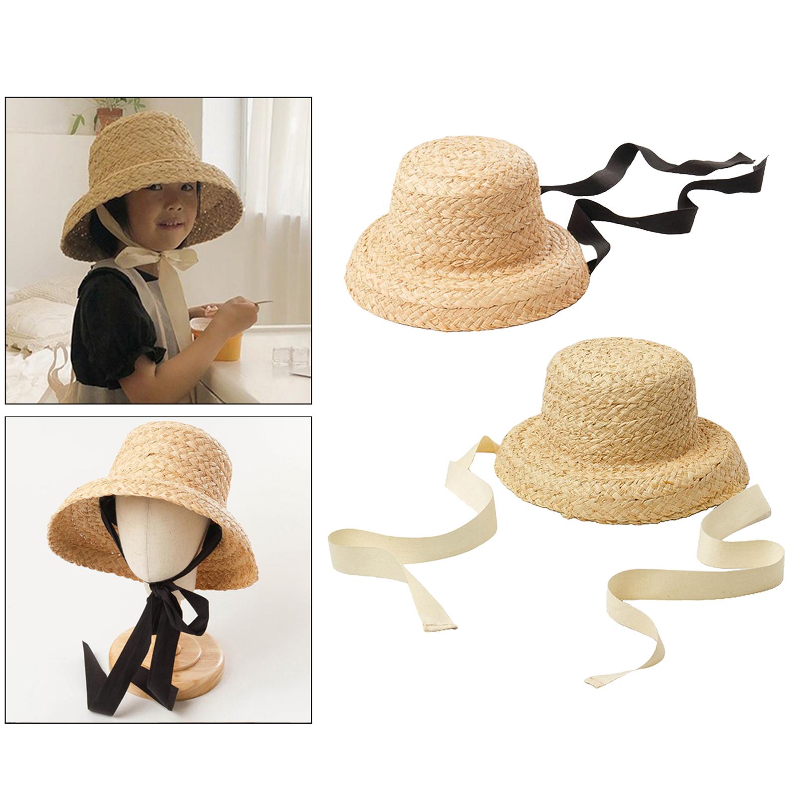 À la mode Enfants Chapeau De Paille Soleil Combles D’été Voyage Plage Soleil