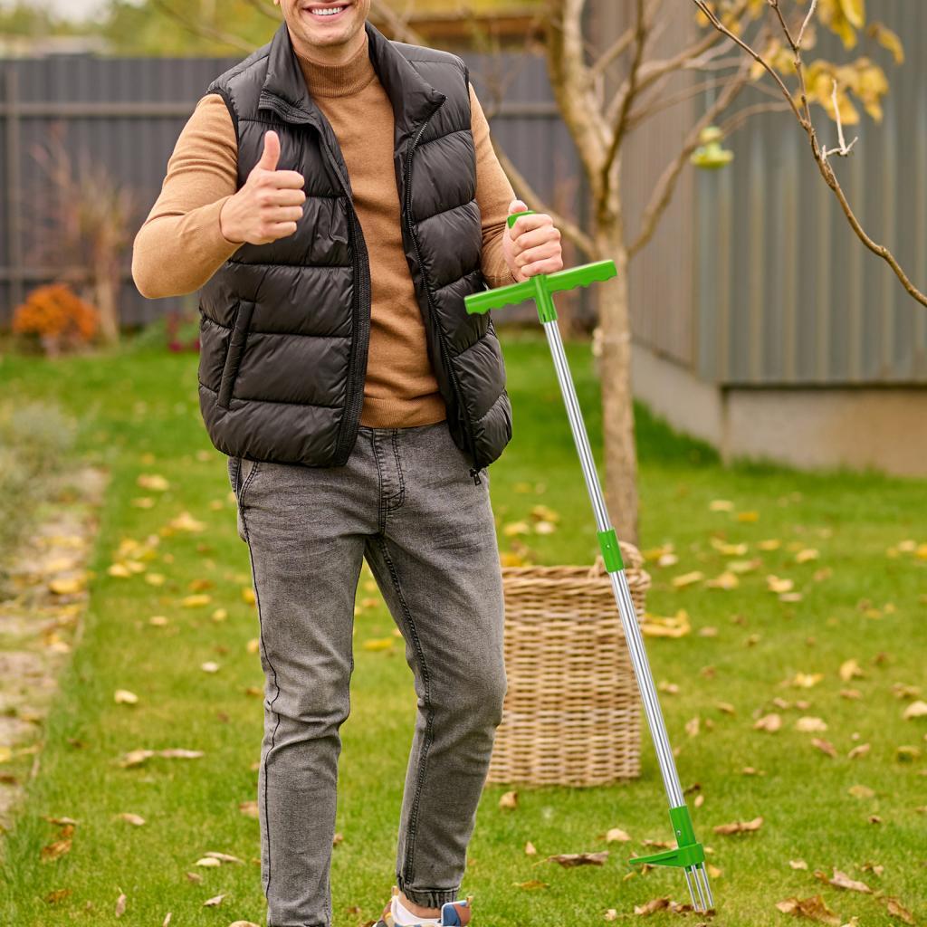 Outil manuel d’enlèvement de pelouse de jardin d’extracteur d’herbe de Outil manuel d’enlèvement de pelouse de jardin d’extracteur d’herbe de