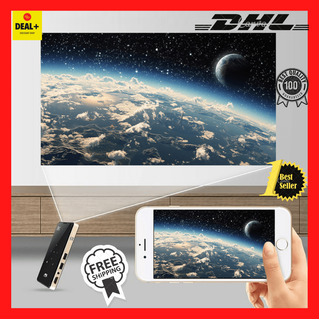 REAL TV P09 Mini projecteur Android DLP Home Cinema HDMI 4K WiFi téléphone… REAL TV P09 Mini projecteur Android DLP Home Cinema HDMI 4K WiFi téléphone…